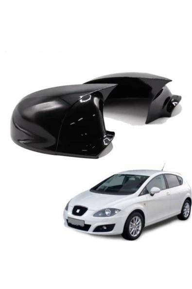 Seat Leon Mk2 2009-2012 Arası Yarasa Ayna Kapağı Piano Black ürün görseli 1