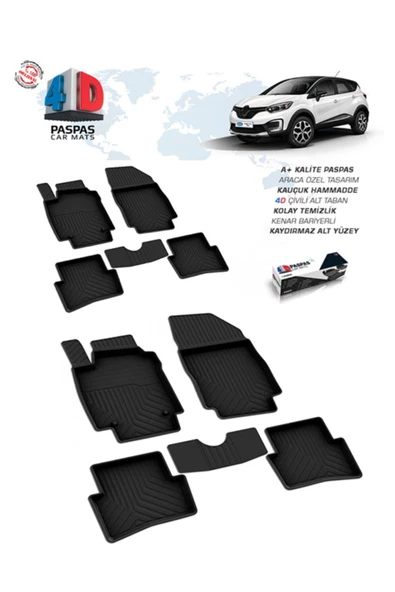 Renault Captur Omsa 4d Paspas 2012 Ve Sonrası ürün görseli 1