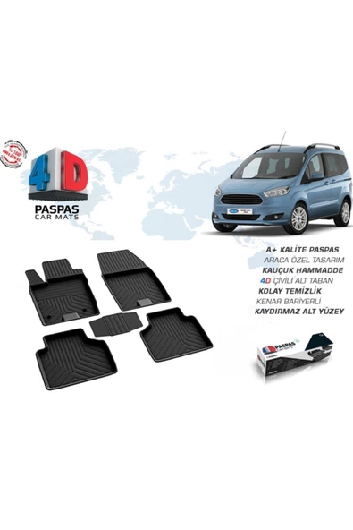 Ford Tourneo Courier 4d Paspas Siyah 2018 Ve Sonrası ürün görseli 1