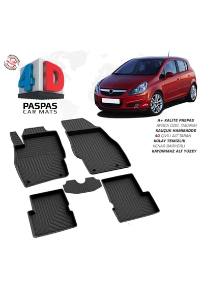 Corsa D 4d Havuzlu Paspas Omsa 2007 2008 2009 2010 2011 2012 2013 2014 ürün görseli 1
