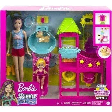 Barbie Skipper'ın Su Parkı Eğlencesi Oyun Seti HKD80 ürün görseli 1