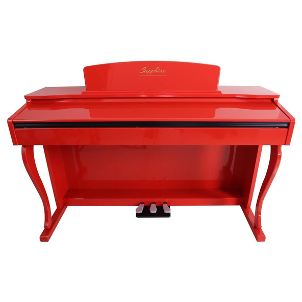 Jwin Sapphire SDP-220 Çekiç Aksiyonlu 88 Tuşlu Dijital Piyano - Kırmızı ürün görseli 1