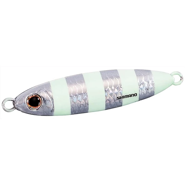 Shimano Ocea Stinger Butterfly Flat Light 72mm 50gr Metal Jig Yem  001 Zebra ürün görseli 1