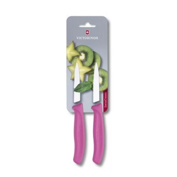 Victorinox VT 6.7636.L115B Soyma Bıçağı ,8 CM,Test,SC,Pembe,2 Li Blister ürün görseli 1