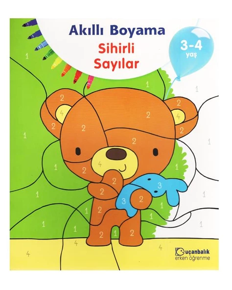 3-4 Yaş Akıllı Boyama Sihirli Sayılar Uçanbalık Yayınları ürün görseli 1