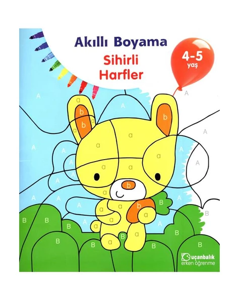 4-5 Yaş Akıllı Boyama Sihirli Harfler Uçanbalık Yayınları ürün görseli 1