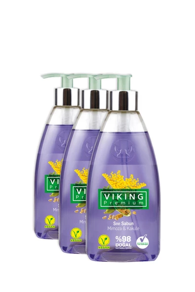 Viking Premium Sıvı Sabun Mimoza&Kakule 500 ml 3 Adet ürün görseli 1