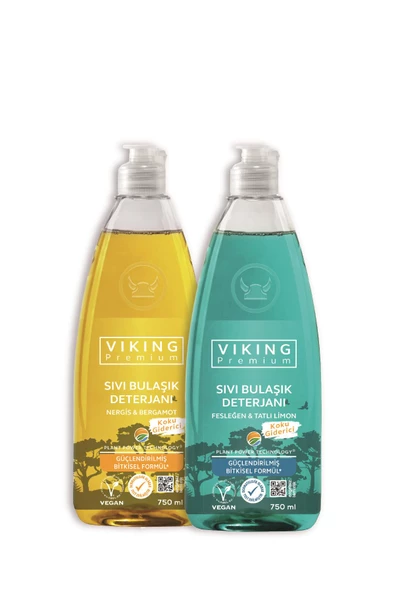 Premium Bulaşık Deterjanı (Fesleğen Limon&Nergis-Bergamot) 750 ml 2 Adet ürün görseli 1