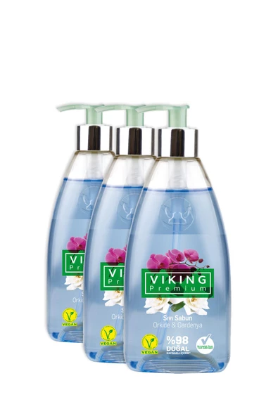 Viking Premium Sıvı Sabun Orkide&Gardenya 500 ml 3 Adet ürün görseli 1