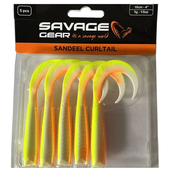Savage gear LB Sandeel Curltail 7cm 6 Adet Silikon Yem ürün görseli 1