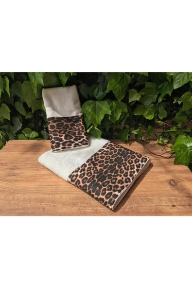 Bambu Leopar Hamam Takımı 2’li ürün görseli 1