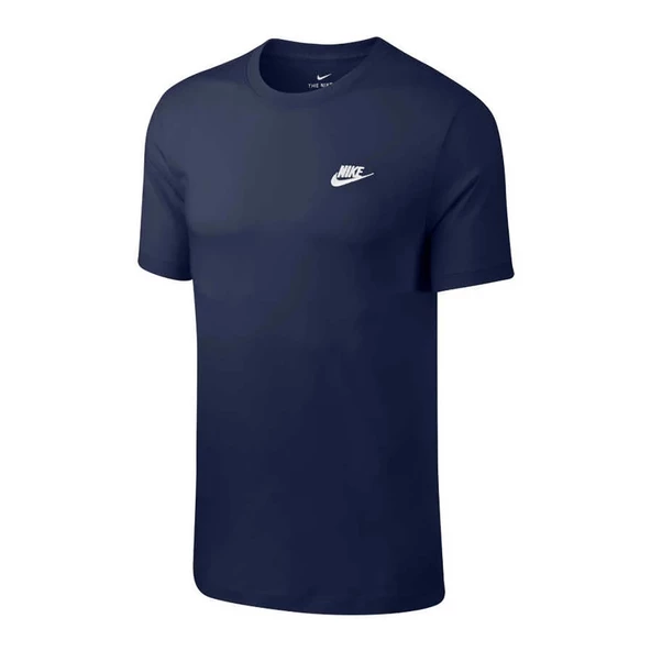 Nike Sportwear Club Erkek T-Shirt Midnight Navy - White ürün görseli 1