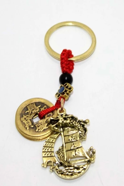Feng Shui Bereket Şans Mutluluk Ejderha Çin Paralı Feng Sui ürün görseli 1
