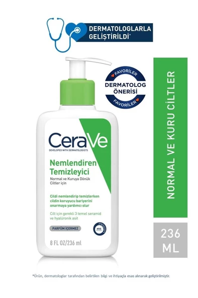 Cerave Hydrating Cleanser Normal & Kuruya Dönük Ciltler İçin 236 ml ürün görseli 1