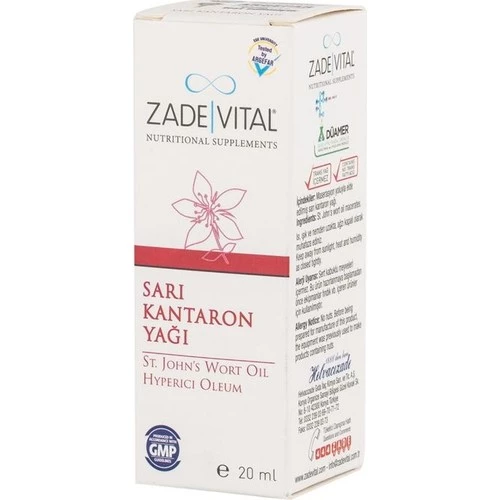 Zade Vital Sarı Kantaron Yağı 20 ml - Resim 2