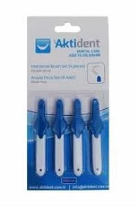 Aktident Arayüz Fırçası 0,60 mm Mavi 4'lü ürün görseli 1