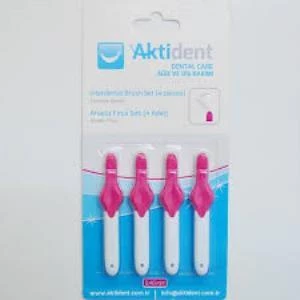 Aktident Arayüz Fırçası 0,40 mm Pembe 4'lü ürün görseli 1