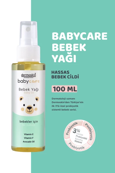 Dermoskin Babycare Bebek Yağı 100 ml ürün görseli 1
