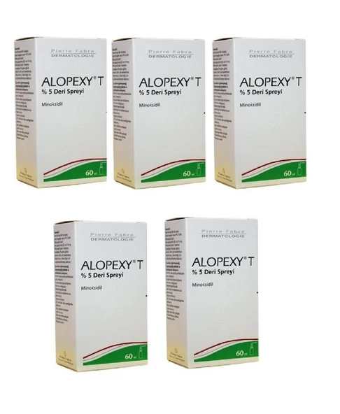Alopexy T %5 Deri Spreyi 60 Ml 5'li Paket ürün görseli 1