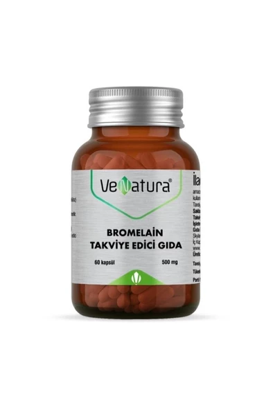 Venatura Bromelain Takviye Edici Gıda 60 Kapsül ürün görseli 1