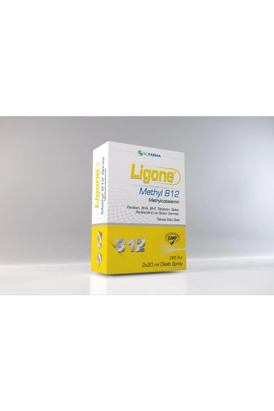 Ligone Methyl B12 Methylcobalamin Dilaltı Sprey 30 ml ürün görseli 1