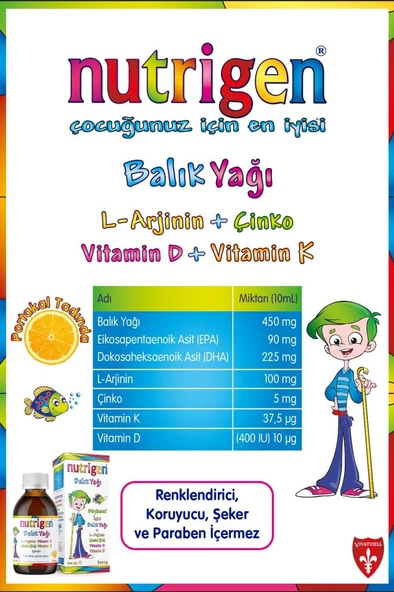 Nutrigen Balık Yağı Şurup 200 ml - Resim 4