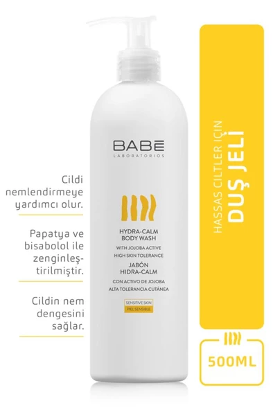 Babe Laboratorios Hydra Calm Body Wash 500 ml - Resim 2