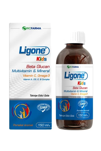 Ligone Kids Beta Glucan Multivitamin Ve Mineral Şurup 150 ml ürün görseli 1