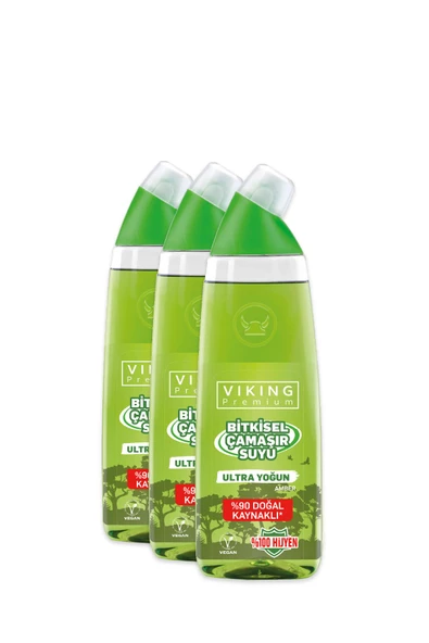 Viking Premium Çamaşır Suyu Amber 750 ml 3 Adet ürün görseli 1