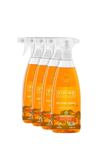 Viking Premium Mutfak Spreyi Turunç Bahçesi 750 ml 4 Adet ürün görseli 1