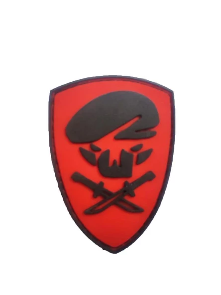 Single Sword Komando Bere-Bıçak Plastik Patch - Peç - Resim 6