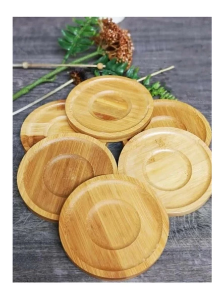 Mien MEN313 Bambu Çay Tabağı 6'lı ürün görseli 1