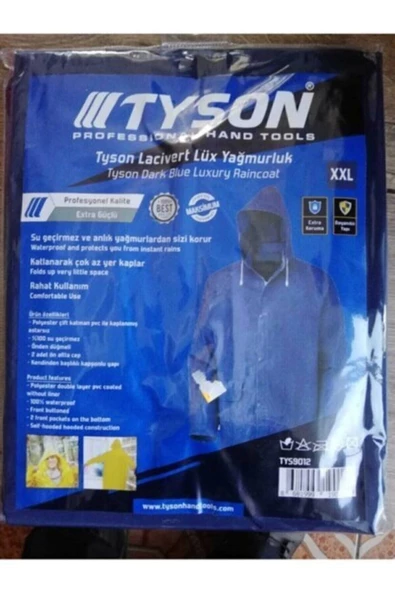 Tyson Lüx Yağmurluk Mavi XXL ürün görseli 1
