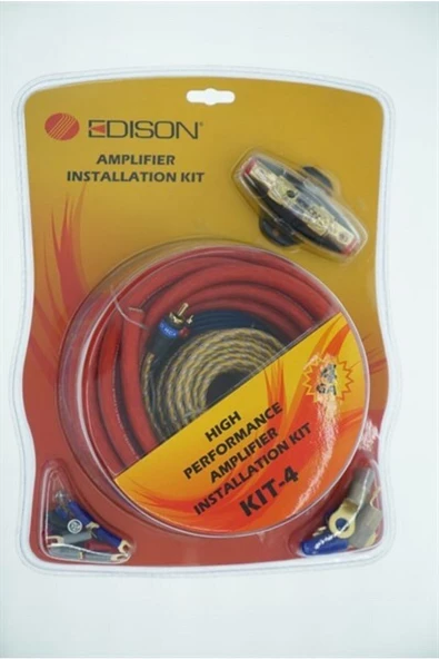 Edison Kit - 4ga Kaliteli Anfi Montaj Kablo Seti ürün görseli 1