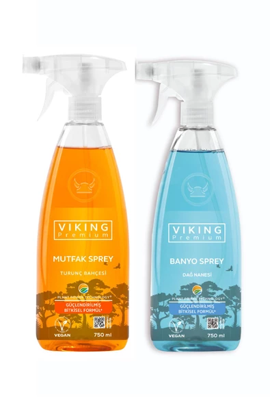 Premium 2'li (Banyo Dağ Nanesi , Mutfak Turunç Bahçesi) Paket 750 ml x 2 Adet ürün görseli 1