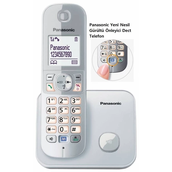 Panasonic Dect Telefon KX-TG6811 (Elektrik Kesintisinde Konuşabilme) BEYAZ ürün görseli 1
