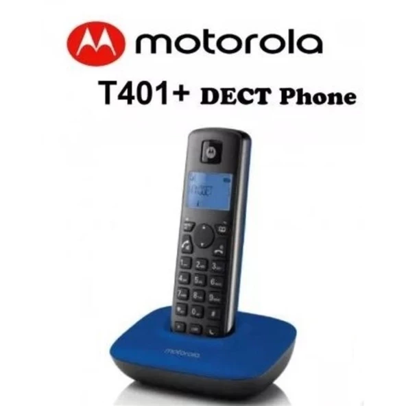 Motorola T401+ Handsfree Dect Telsiz Telefon Lacivert&Siyah ürün görseli 1