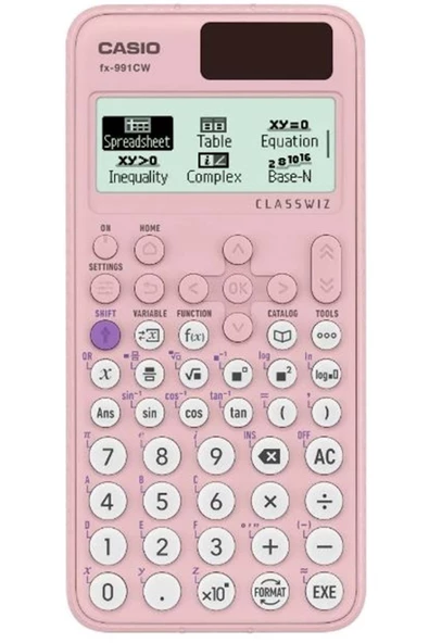 Casio FX-991CW-PK Pembe ClassWiz 552 Fonksiyonlu Bilimsel Hesap Makinesi – Türev İntegral Matris Denklem Çözme ürün görseli 1