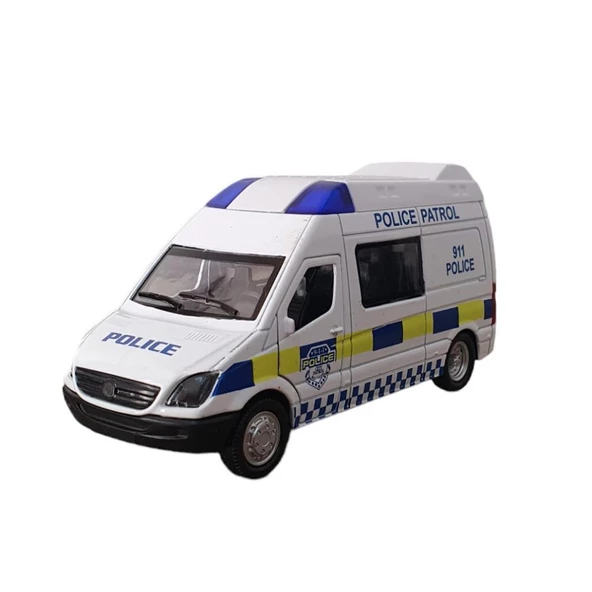 Sesli Işıklı Çek Bırak Polis Set - FY5058SABC-12D - Resim 3