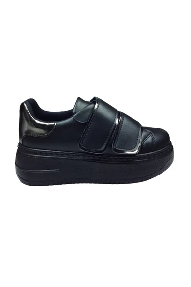 OrtopedikAL Womenly Style 2001 siyah Cırtlı Kadın Sneaker Spor Ayakkabı ürün görseli 1