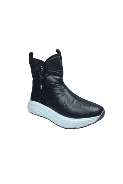 OrtopedikAL Womenly Style 2002 Kadın Siyah Kar Botu Paraşüt Kumaş Fermuarlı Su Geçirmez ürün görseli 1