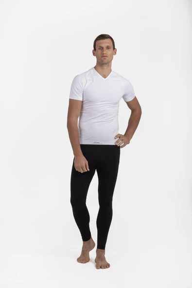OIL COMPANY Termal İçlik Üst Kısakol V Yaka Unisex PP Seamless II. Seviye OCP007 ürün görseli 1