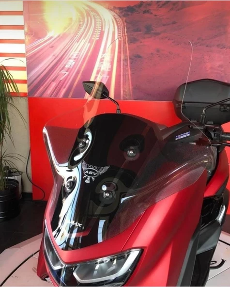 ABV Yamaha N-Max El Korumalı Şeffaf Tur Camı 73.5x58 cm (21-25) + Vida Takımı ürün görseli 1