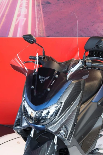 PTTAVM: ABV Yamaha N-Max El Korumalı Şeffaf Tur Camı 75x67.5 cm