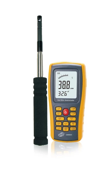 BENETECH GM8903 Anemometre Hava Akım Debi Ölçer 102cm Açılabilir Prob ürün görseli 1