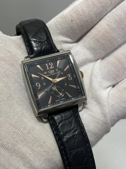 Philip Watch 35x35mm Deri Kordon Erkek Kol Saati 8211120025 2.El ürün görseli 1