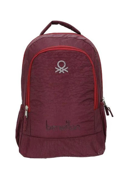 Benetton Okul Sırt Çantası Bordo 70016 ürün görseli 1