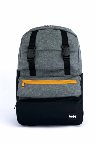 Trend Okul Sırt Çantası (Laptop Bölmeli) Antrasit- Siyah 1154 ürün görseli 1