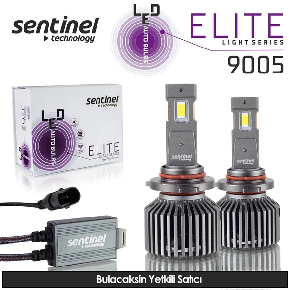 Sentinel Elite HB3-9005 Led Xenon Ampülü 65w 12v 12000 Lumen 6500 Kelvin Beyaz Işık ürün görseli 1