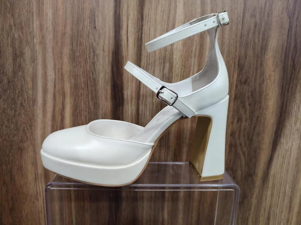 BABLİSOK MMS-8262 PLATFORM TOPUK ABİYE GELİNLİK AYAKKABI ürün görseli 1